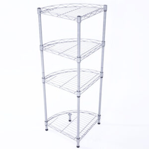 4Tier Wire Shelving Rack Metal Storage Shelf Unit For Laundry Bathroom Kitchen Pantry Closet