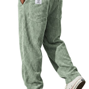 Men's Retro Corduroy Loose Straight-Leg Pants