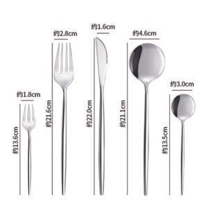 30pc CUTLERY DINNER SET STAINLESS STEEL METAL STAND RACK FORKS TEA SPOONS POLISH