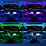 APP Control 5-In-1 RGB LED Interior Strip Light Car Ambient Atmosphere Lighting