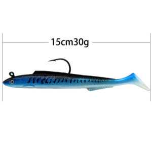 Software-coated Lead T-tail Lure Bionic Fishing Bait