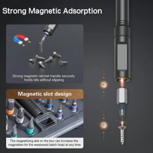 Magnetic Screwdriver Set, 42 In 1 DIY Ratchet Screwdriver Kit For Home, Bikes