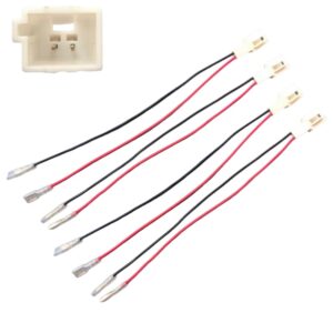 Speaker Wire Harness Connector Adapter For Door 2019-2021 RAV4 Camry Avalon, For Dash Twteer Lexus Is CT 2011-2018 Dash Tweeter, 2 Pin Audio Wire Plug 1 Pair