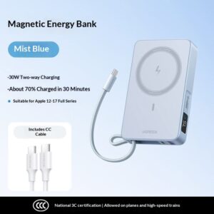 Magnetic Wireless Power Bank Ah 20W Portable