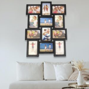 Multi Picture Frame Collage Aperture Photo Frames Holds 12 – 6”x4” Photos
