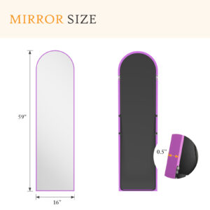 Arched Full Length Mirror, Full Body Standing Mirror, Hanging Or Leaning, For Home
