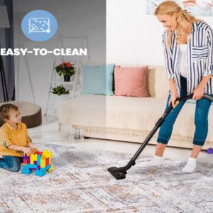 PAYAS 2X3 Beige Geometric Doormat Rug