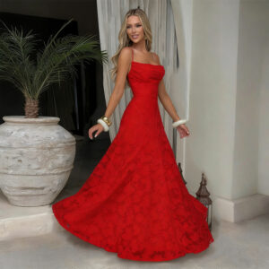 Spice Girl Wind Wine Red Dress With Suspenders