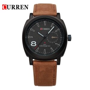 Neutral Small-dial Matte Leather Watch