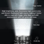 Super Bright LED Flashlight 3 Mode Zoom Security Torch Camping Police Lamp