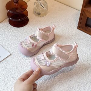 Children's Sports Shoes, Sandals, Breathable Mesh Shoes, Sweet Princess Shoes For Little Girls, Soft Soled Casual Shoes