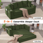76IN Folding Convertible Sofa Bed