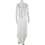 European And American Spring New Elegant Womens Dress Longer In The Front