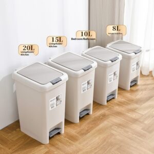 Large Household Trash Can, Simple Style, For Bedroom, Living Room, And Dormitory