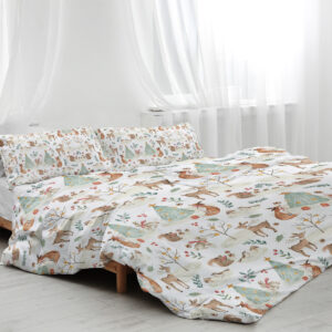 Mini Cats Pattern Duvet Cover Set, Cute Comforter Cover, 1 Quilt Cover 2 Pillowcases
