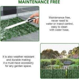 Artificial Hedge Fake Ivy Leaf Garden Fence Privacy Screening Roll Wall Panel