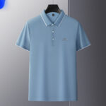 Men's Summer New Style Casual Business Rhinestone-Embroidered T-Shirt