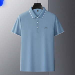 Men's Summer New Style Casual Business Rhinestone-Embroidered T-Shirt