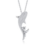 A Luxurious And Fashionable Minimalist Jewelry Pendant Necklace Set With Top-quality Moissanite, Made Of S925 Silver Electroplated With Platinum.