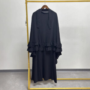 Robe Set Middle Eastern Solid-color Dress Women’s Clothing