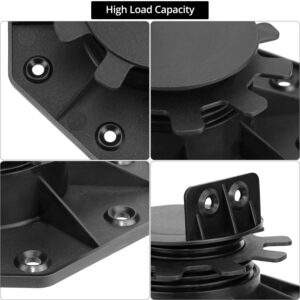 Pack Of 10 Adjustable Decking Pedestal Riser Foot Bearing Support 30mm-60mm