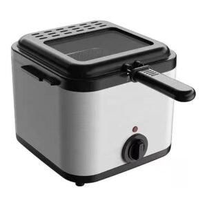 2. 5Ltr Compact 1 0 0W Electric Stainless Steel Deep Fat Fryer Non-stick Chip Pan