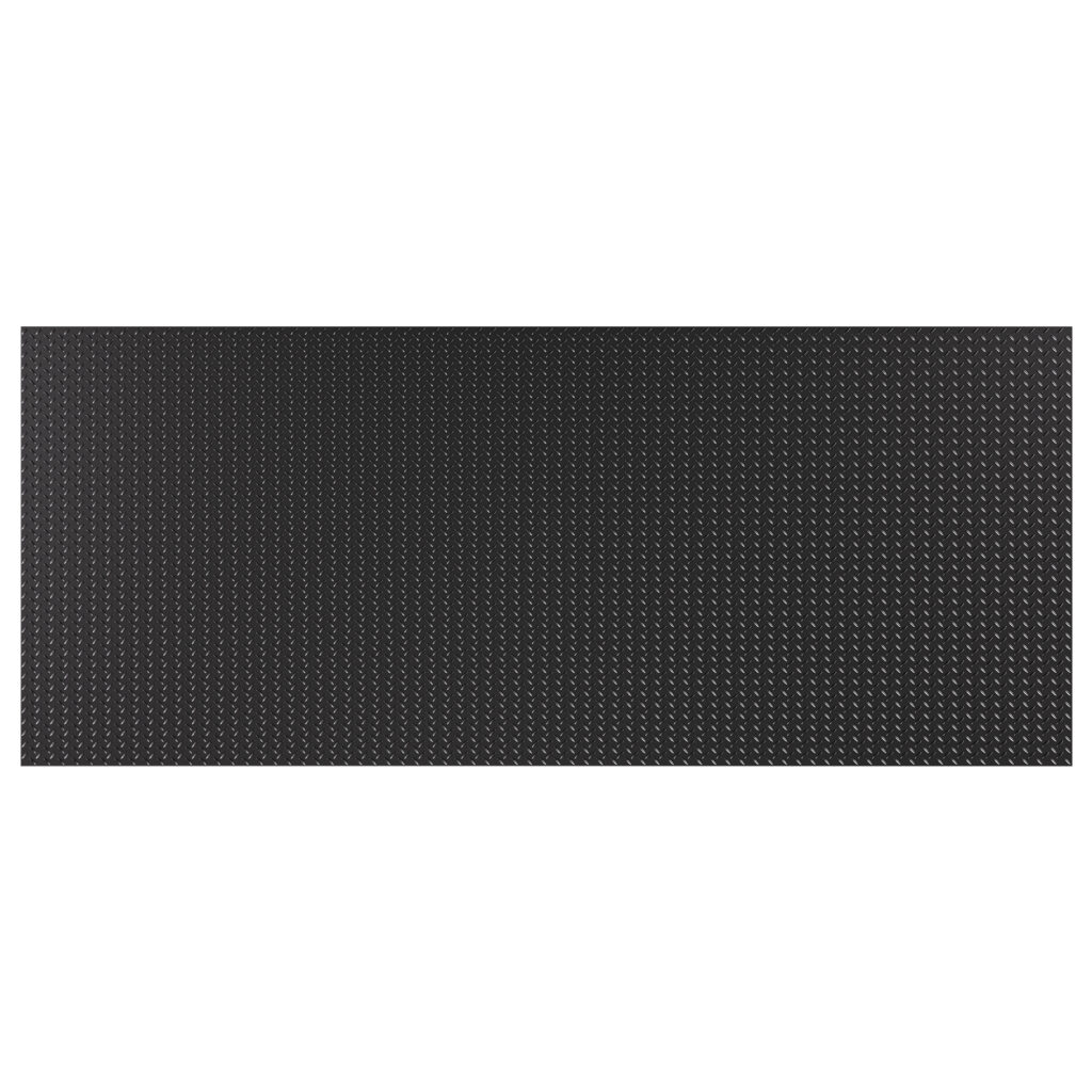Thickened Diamond 4 Ft. X 10 Ft. Black PVC Garage Flooring Rolls 40 Sq. Ft.