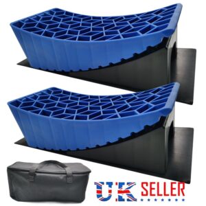 13.5T RV Camper Leveler Truck Car Sturdy Leveling Blocks Ramps Wheel Chock Block