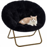 Comfortable Disc Chairs Faux Fur Furniture Bedroom Living Room Size White