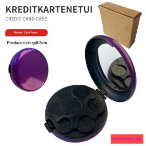 Portable Euro Coin Storage Box With Mirror