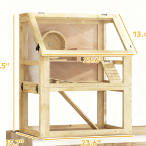 3 Tier Wooden Hamster Cage