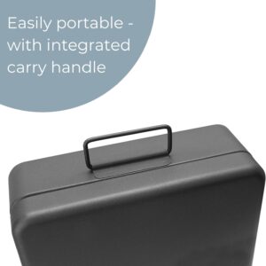 12 Security Cash Document Storage Safety Deposit Secure Lock Key Safe Box Metal