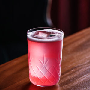 Hand-carved Floral Long-drink Cocktail Glass