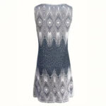 Cross-border European And American Amazon New Summer Womens Loose V-Neck Sleeveless Tank Top Printed Dress