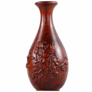 Rosewood Carved Decorative Vase Ornaments Carved Mahogany Crafts