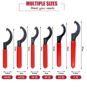Professional 6-Piece Coilover C Spanner & Adjustable Wrench Set