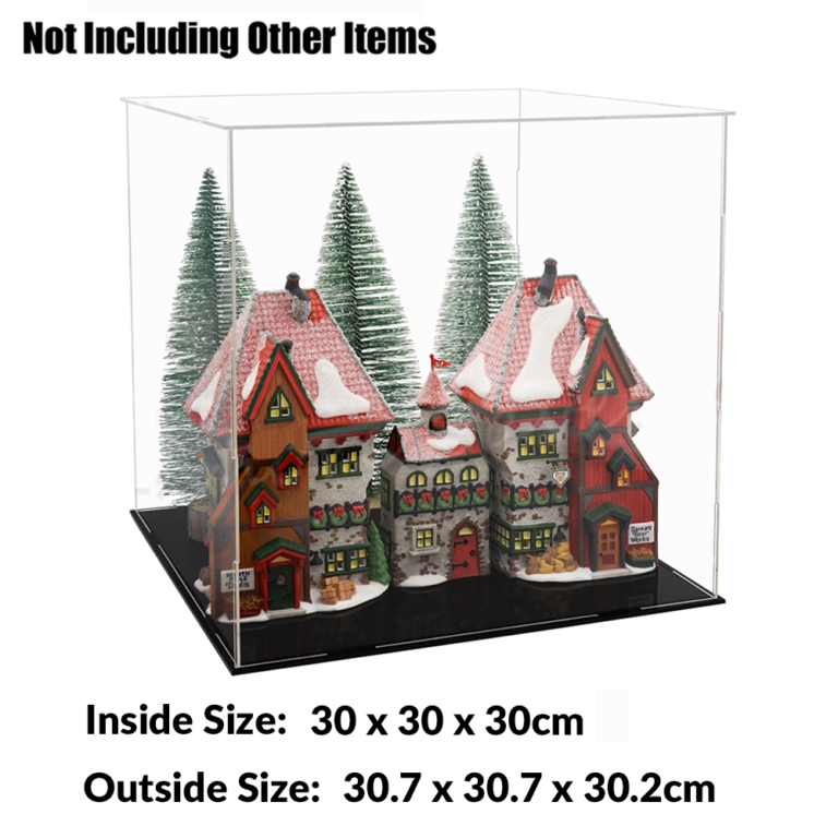 30x30x30CM Acrylic Display Case Clear Dustproof Box Model Toy F Igure Collectible