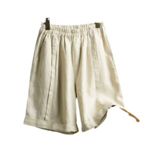 Casual Loose Plus-Size Figure-Flattering Straight-Leg Shorts