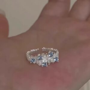 Retro Heavy 925 Sterling Silver Ring, Niche Luxury Non-tarnish Ins Style Versatile Silver Band For Women