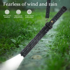 Super Bright LED Flashlight 3 Mode Zoom Security Torch Camping Police Lamp