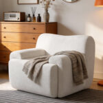 Wide Modern Upholstered Oversized Accent Chair