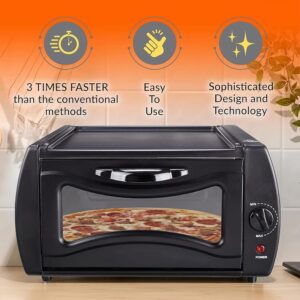 2100W Mini Oven Chapati Roti Lahmacun Manakish Pizza Naan Bread Maker UK