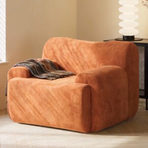 Wide Modern Upholstered Oversized Accent Chair