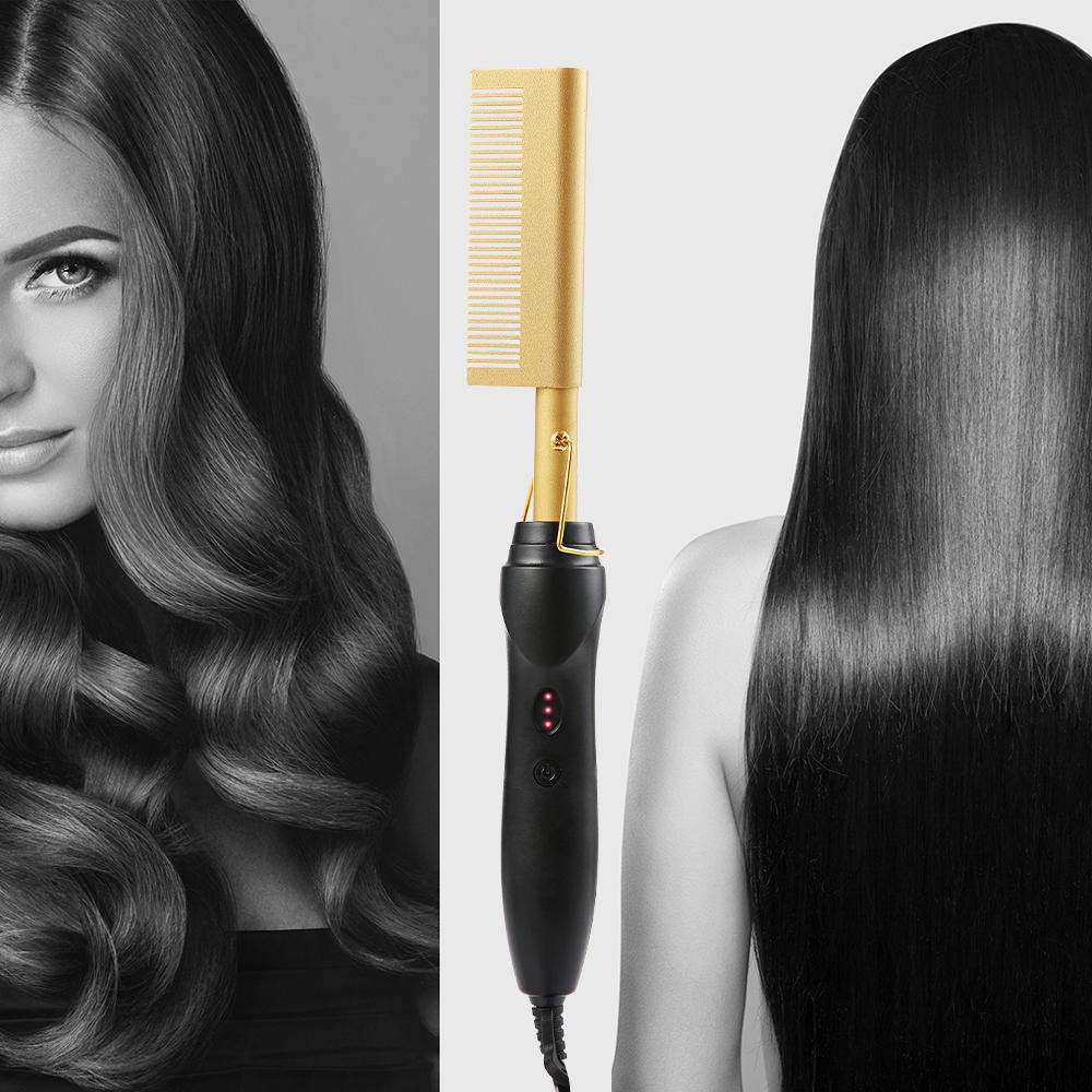 Press Comb Hot Comb Professional Hair Hot Comb Straightener Electric Hot Comb - Image 7