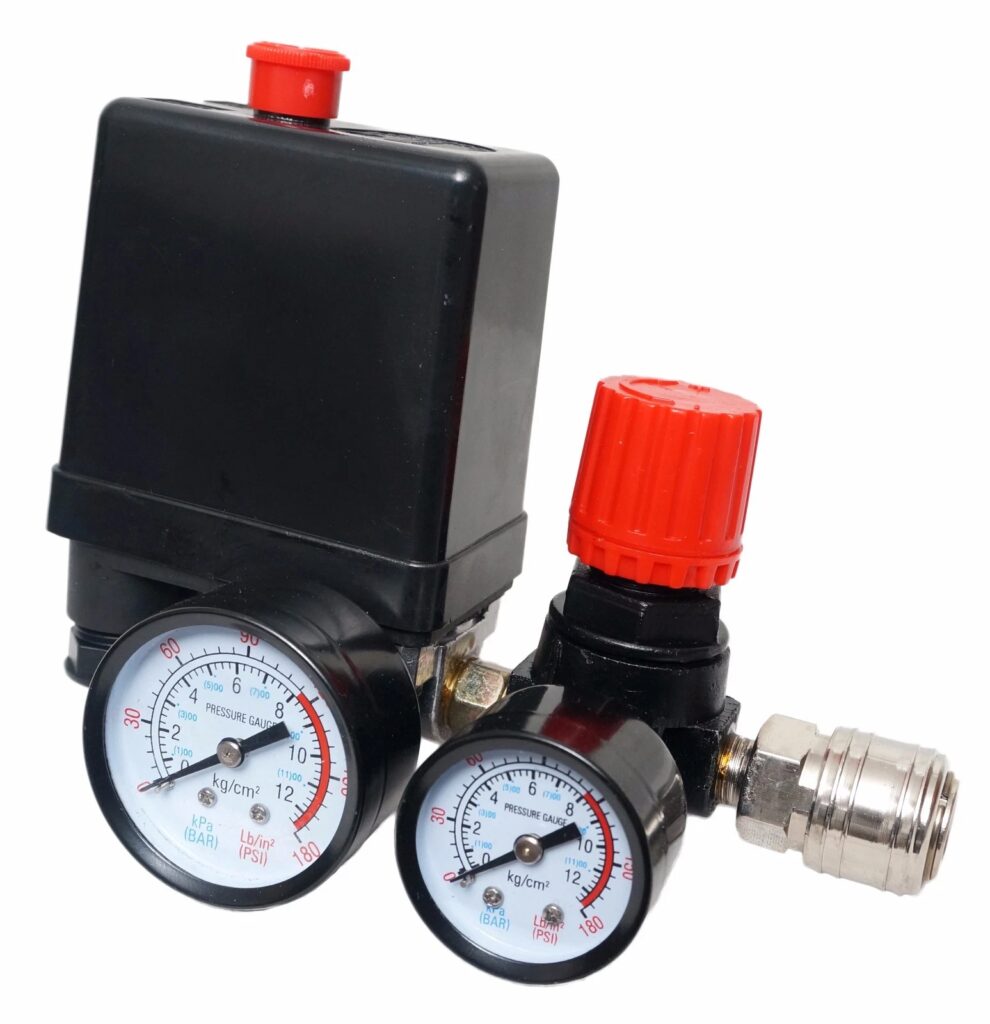 Support Pan European：New 1/4" Pressure Regulator With Pressure Switch For Compressor Switch 230V 20A 8bar IP44