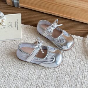 Children's Shoes, Sweet Bow Princess Shoes For Little Girls, Korean Version Fashionable Children's And Girls' Single Shoes