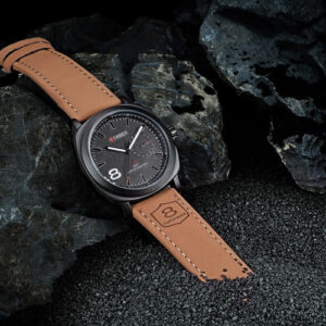 Neutral Small-dial Matte Leather Watch