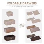 5-Drawer Fabric Dresser Tower, 4-Tier Storage Organizer With Steel Frame Drawers Can Be Folded Topping Design Included For Hallway, Bedroom, And Closet