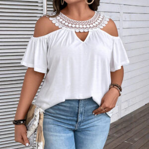 Women's Off-Shoulder Short-Sleeve Casual T-Shirt