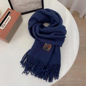 Versatile Solid-Color Warm Scarf For Women